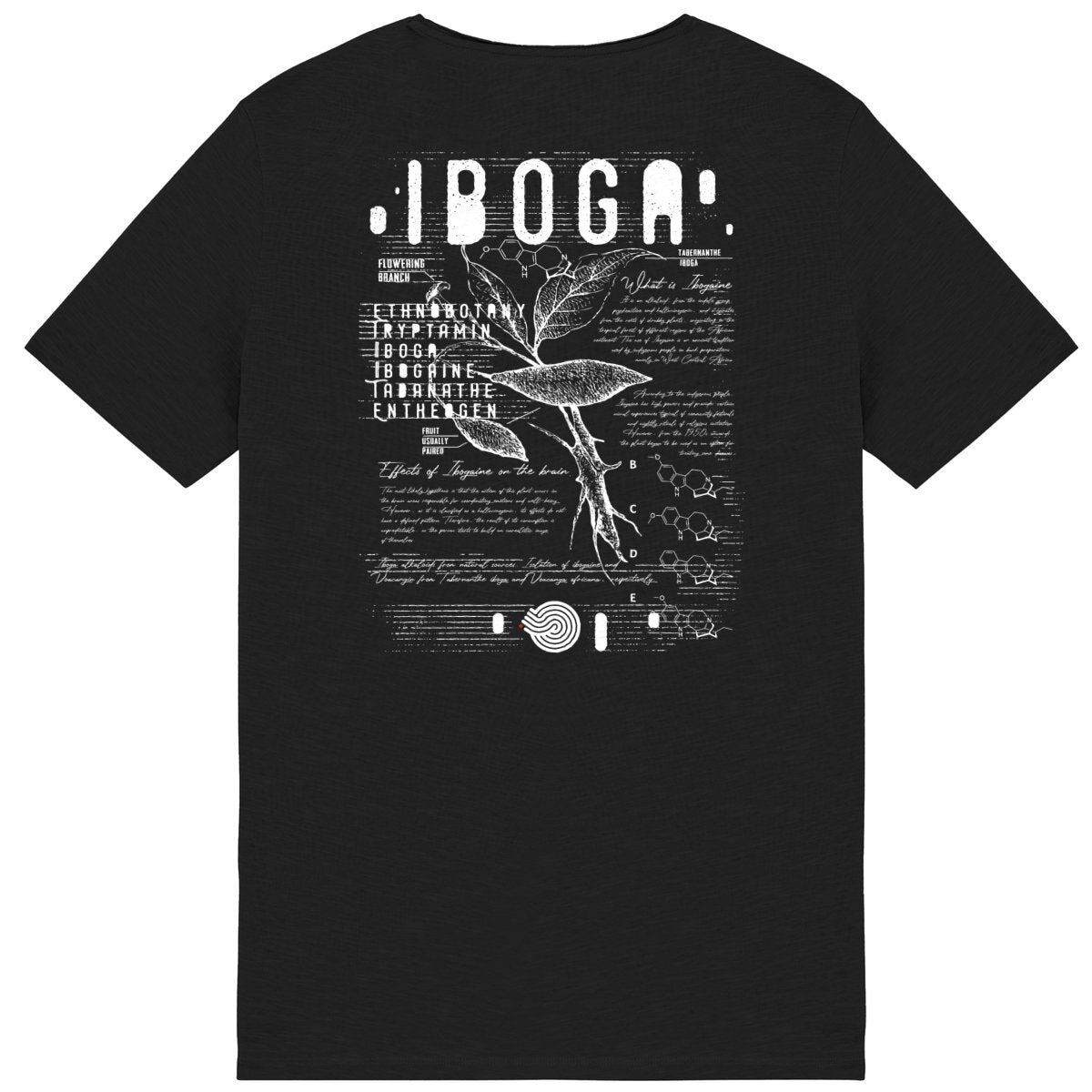 Iboga Plant Organic Men's slub T-shirt